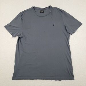 AllSaints Spitalfields Tonic Short Sleeve Crewneck Shirt Mens Large L Gray *READ
